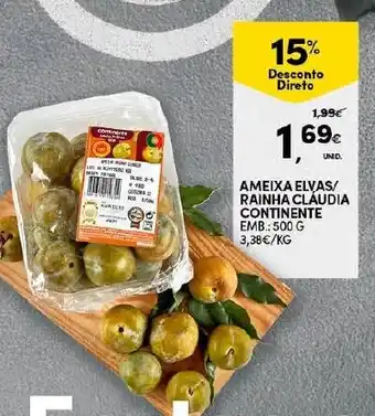 Ameixa Elvas/ Rainha Cláudia Continente 500g