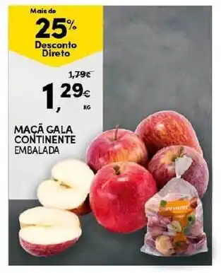 Continente Maça Gala Continente Embalada promoção