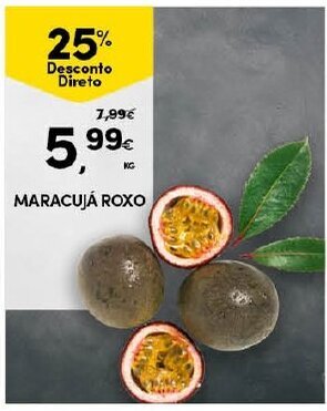 Continente Maracujá Roxo promoção