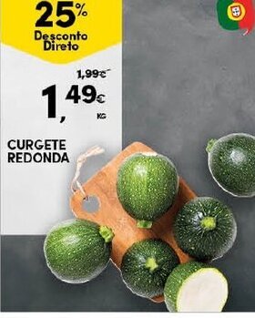 Continente Curgete Redonda promoção