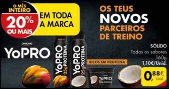 Pingo Doce YoPro Sólido 160g promoção