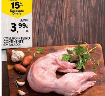 Continente Coelho Inteiro Continente promoção