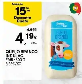 Queijo Branco Indulac 500g