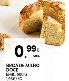 Continente Broa de Milho Doce 550g promoção