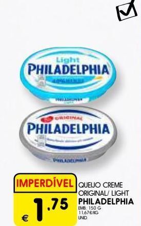 Queijos philadelphia