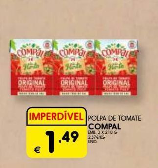 Polpa de tomate compal