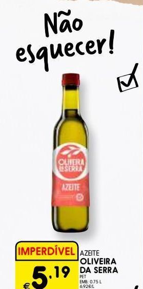 Azeite extravirgem oliveira da serra