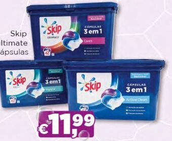 Bolama Detergente em cápsulas skip promoção