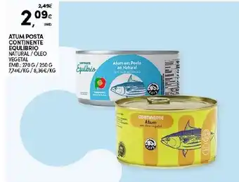 Atum Posta Continente Equilíbrio 270g/250g