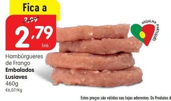 Hambúrguer de frango lusiaves