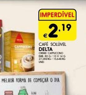 Café solúvel delta