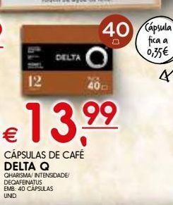 Cápsulas de café delta q