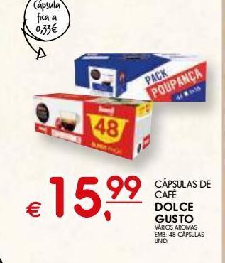 Meu Super Cápsulas de café dolce gusto promoção