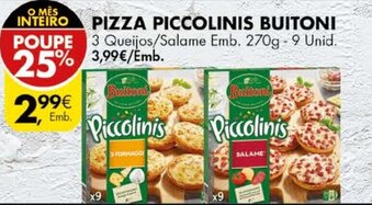 Pizza Piccolinis Buitoni 270g