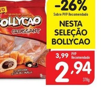 Minipreço Pão doce com chocolate bollycao promoção