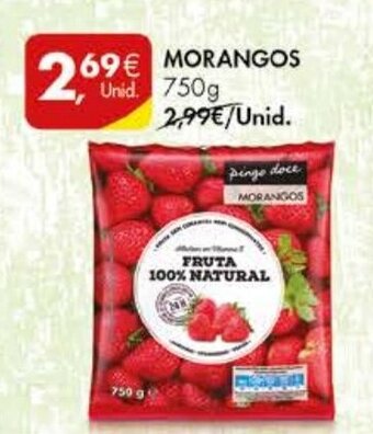 Pingo Doce Morangos 750g promoção