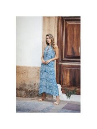 Venca Vestido longo de verão com estampa boêmia promoção