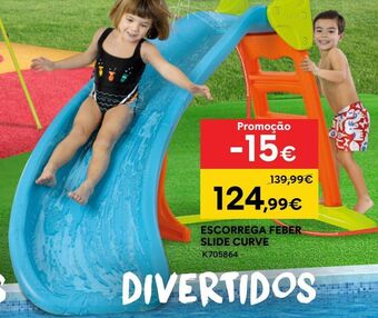 Toys R Us Feber - escorrega slide curve promoção