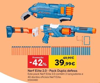 Nerf elite 2.0 - pack dupla defesa