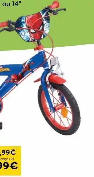 Spider-man - bicicleta 14 polegadas