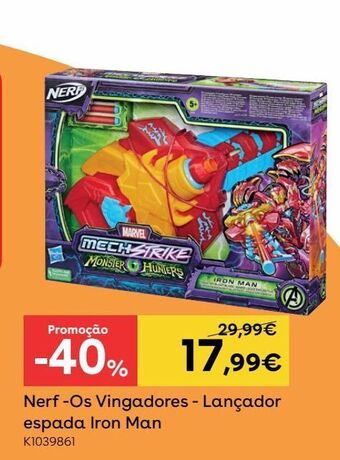 Nerf - os vingadores - lançador espada iron man