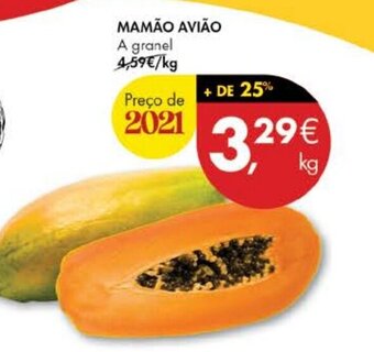 Pingo Doce Mamão Avião 1kg promoção