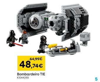 Toys R Us Lego star wars - bombardeiro tie - 75347 promoção