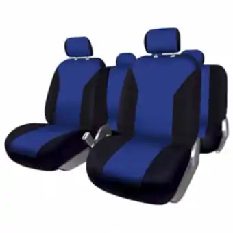 Jogo capas banco granada azul