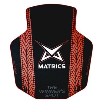 Tapete para cadeira gaming matrics twister red