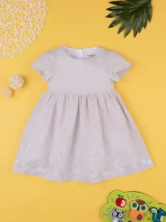 Prénatal Vestido de bebé de linho bege - prénatal promoção