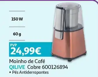 Auchan Moinho de café qilive cobre promoção