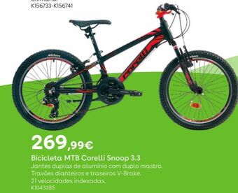 Bicicleta mtb corelli snoop 3.3