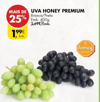 Pingo Doce Uva Honey Premium 400g promoção