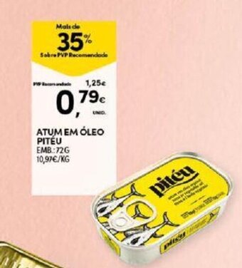 Continente Atum em Óleo Pitéu 72g promoção