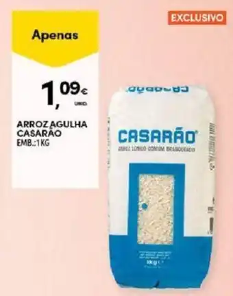 Continente Arroz Agulha Casarão 1kg promoção