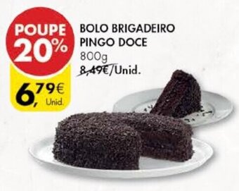 Pingo Doce Bolo Brigadeiro Pingo Doce 800g promoção