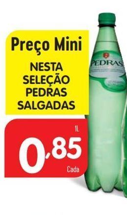 Minipreço Água pedras promoção