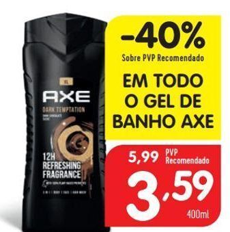 Minipreço Gel de banho axe promoção
