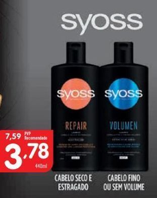 Minipreço Produtos para o cabelo syoss promoção