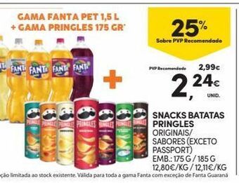 Continente Bom dia Salgadinhos pringles promoção