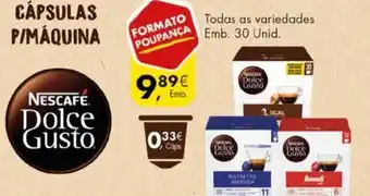 Pingo Doce Nescafé Dolce Gusto 30 unid promoção
