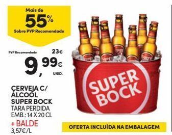 Continente Bom dia Cerveja super bock promoção