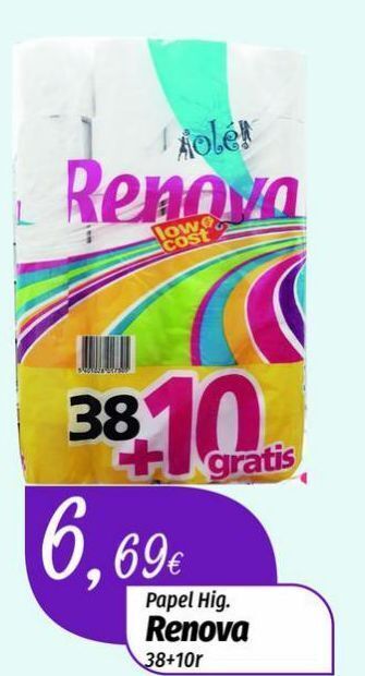 Papel higiênico renova