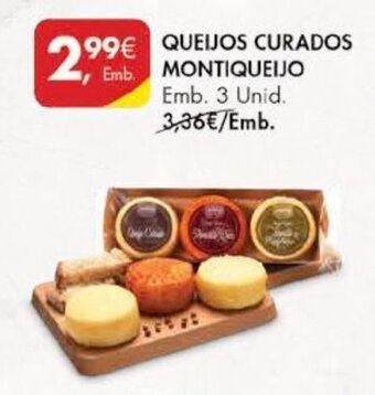 Pingo Doce Queijos Curados Montiqueijo 3 unid. promoção