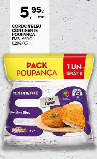 Continente Cordon Bleu Continente Poupança 960g promoção