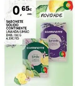 Continente Sabonete Sólido Continente 150g promoção
