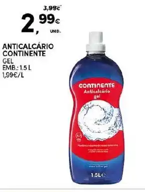 Continente Anticalcário Continente Gel 1.5L promoção