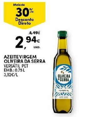 Continente Azeite Virgem Oliveira da Serra 0,75L promoção