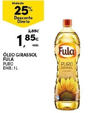 Continente Óleo Girassol Fula 1L promoção