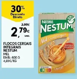 Continente Flocos Cereais Integrais Nestum 600g promoção
